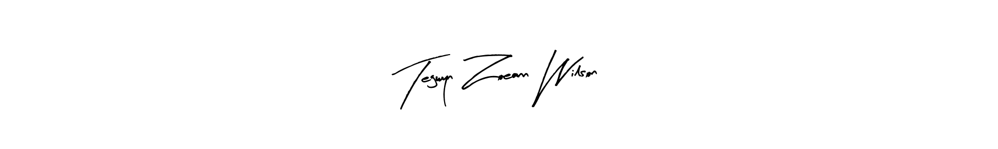 if you are searching for the best signature style for your name Tegwyn Zoeann Wilson. so please give up your signature search. here we have designed multiple signature styles  using Arty Signature. Tegwyn Zoeann Wilson signature style 8 images and pictures png