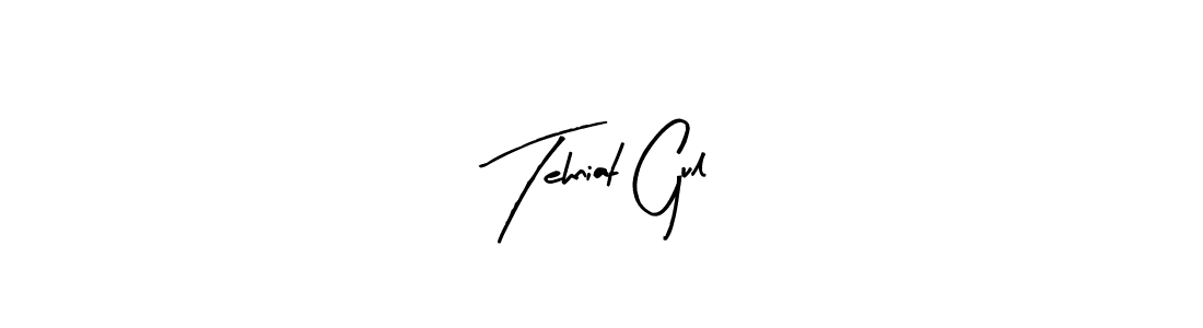 Also You can easily find your signature by using the search form. We will create Tehniat Gul name handwritten signature images for you free of cost using Arty Signature sign style. Tehniat Gul signature style 8 images and pictures png