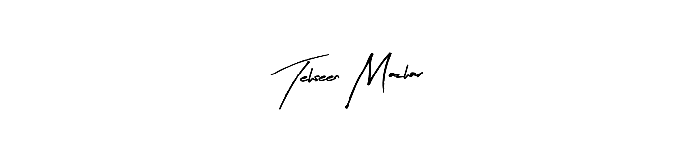 Similarly Arty Signature is the best handwritten signature design. Signature creator online .You can use it as an online autograph creator for name Tehseen Mazhar. Tehseen Mazhar signature style 8 images and pictures png