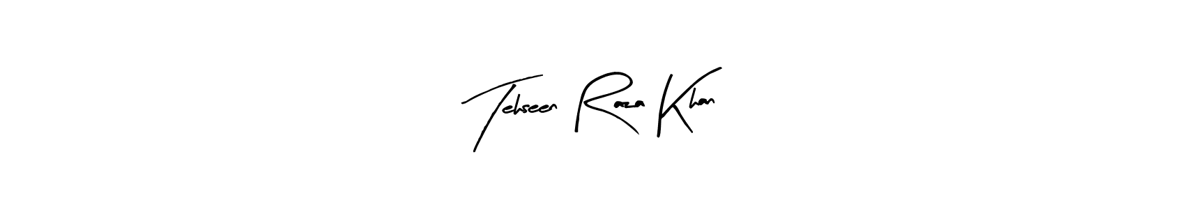 The best way (Arty Signature) to make a short signature is to pick only two or three words in your name. The name Tehseen Raza Khan include a total of six letters. For converting this name. Tehseen Raza Khan signature style 8 images and pictures png