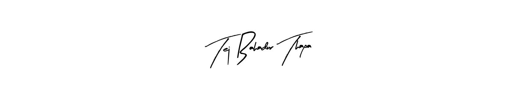 Tej Bahadur Thapa stylish signature style. Best Handwritten Sign (Arty Signature) for my name. Handwritten Signature Collection Ideas for my name Tej Bahadur Thapa. Tej Bahadur Thapa signature style 8 images and pictures png