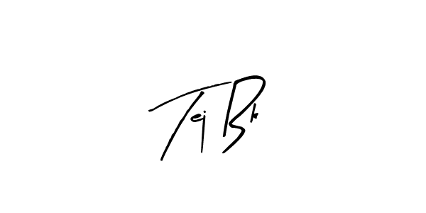 Create a beautiful signature design for name Tej Bk. With this signature (Arty Signature) fonts, you can make a handwritten signature for free. Tej Bk signature style 8 images and pictures png