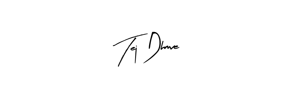 You should practise on your own different ways (Arty Signature) to write your name (Tej Dhruve) in signature. don't let someone else do it for you. Tej Dhruve signature style 8 images and pictures png