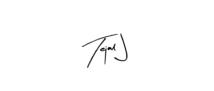 Best and Professional Signature Style for Tejal J. Arty Signature Best Signature Style Collection. Tejal J signature style 8 images and pictures png