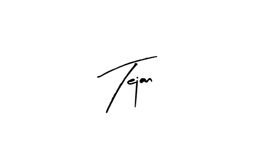 The best way (Arty Signature) to make a short signature is to pick only two or three words in your name. The name Tejan include a total of six letters. For converting this name. Tejan signature style 8 images and pictures png