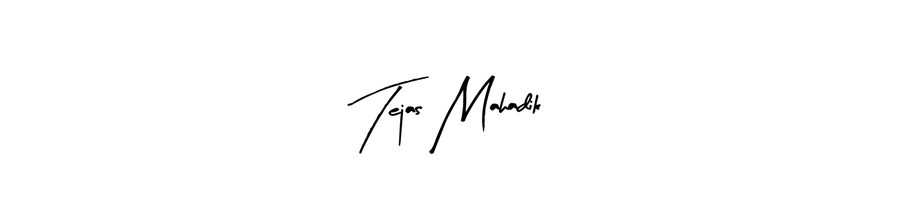 Arty Signature is a professional signature style that is perfect for those who want to add a touch of class to their signature. It is also a great choice for those who want to make their signature more unique. Get Tejas Mahadik name to fancy signature for free. Tejas Mahadik signature style 8 images and pictures png