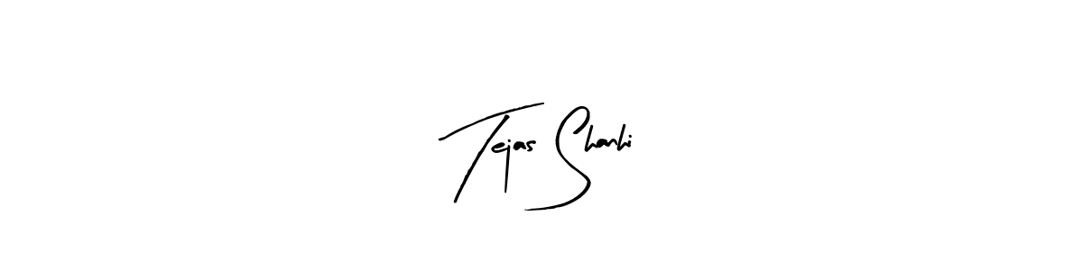 Make a beautiful signature design for name Tejas Shanhi. With this signature (Arty Signature) style, you can create a handwritten signature for free. Tejas Shanhi signature style 8 images and pictures png
