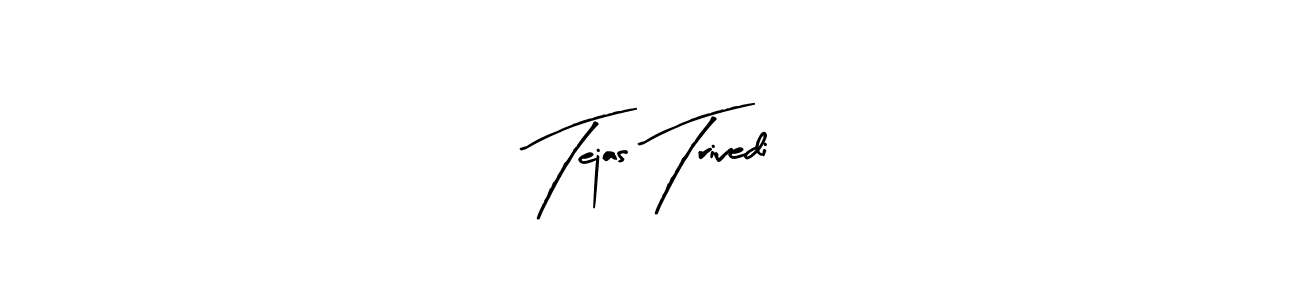 Create a beautiful signature design for name Tejas Trivedi. With this signature (Arty Signature) fonts, you can make a handwritten signature for free. Tejas Trivedi signature style 8 images and pictures png