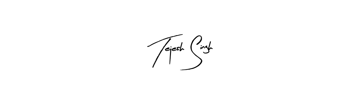 The best way (Arty Signature) to make a short signature is to pick only two or three words in your name. The name Tejesh Singh include a total of six letters. For converting this name. Tejesh Singh signature style 8 images and pictures png