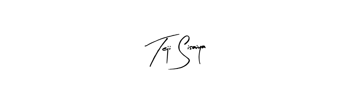 Teji Sisaiya stylish signature style. Best Handwritten Sign (Arty Signature) for my name. Handwritten Signature Collection Ideas for my name Teji Sisaiya. Teji Sisaiya signature style 8 images and pictures png