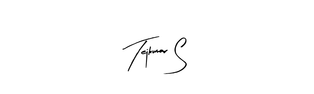 How to Draw Tejkumar S signature style? Arty Signature is a latest design signature styles for name Tejkumar S. Tejkumar S signature style 8 images and pictures png