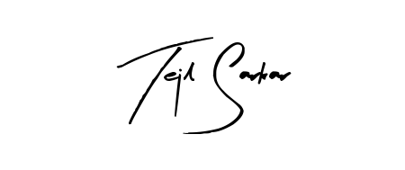 The Arty Signature handwriting style adds charm and authenticity to name Tejl Sarkar. A wonderful choice for personal thank-you notes. Tejl Sarkar signature style 8 images and pictures png