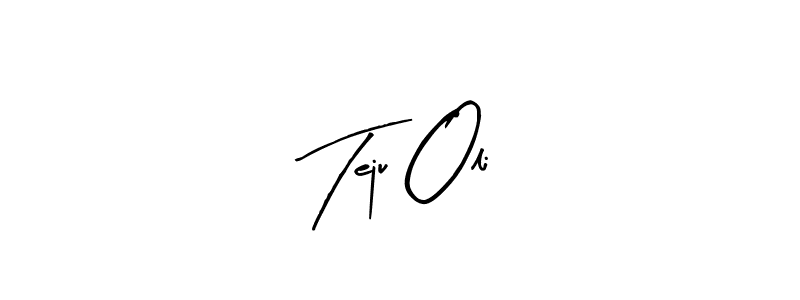 How to Draw Teju Oli signature style? Arty Signature is a latest design signature styles for name Teju Oli. Teju Oli signature style 8 images and pictures png