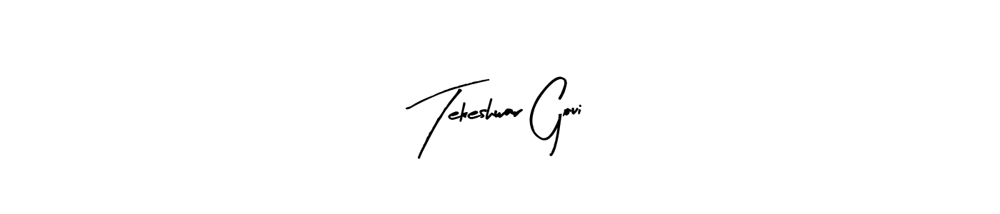 Design your own signature with our free online signature maker. With this signature software, you can create a handwritten (Arty Signature) signature for name Tekeshwar Goui. Tekeshwar Goui signature style 8 images and pictures png