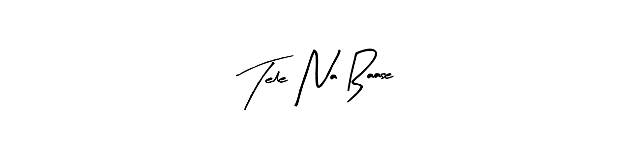 Make a beautiful signature design for name Tele Na Baase. With this signature (Arty Signature) style, you can create a handwritten signature for free. Tele Na Baase signature style 8 images and pictures png