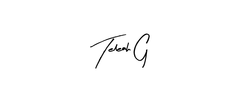 See photos of Teleah G official signature by Spectra . Check more albums & portfolios. Read reviews & check more about Arty Signature font. Teleah G signature style 8 images and pictures png
