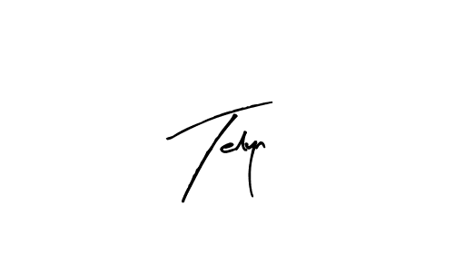 Similarly Arty Signature is the best handwritten signature design. Signature creator online .You can use it as an online autograph creator for name Telyn. Telyn signature style 8 images and pictures png