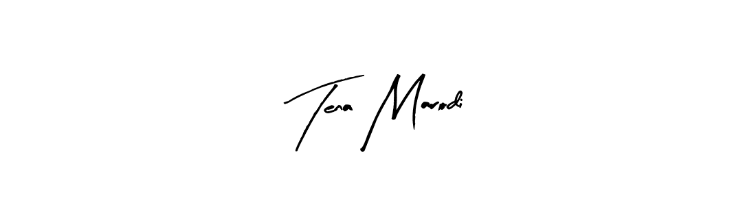 Design your own signature with our free online signature maker. With this signature software, you can create a handwritten (Arty Signature) signature for name Tena Marodi. Tena Marodi signature style 8 images and pictures png