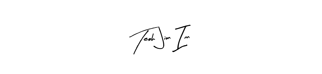 Also we have Teoh Jiun Inn name is the best signature style. Create professional handwritten signature collection using Arty Signature autograph style. Teoh Jiun Inn signature style 8 images and pictures png