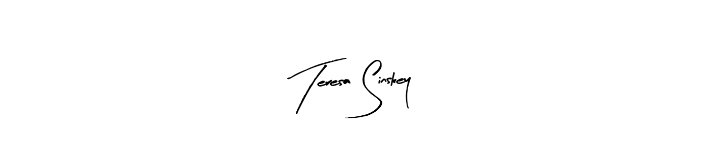 Make a beautiful signature design for name Teresa Sinskey. With this signature (Arty Signature) style, you can create a handwritten signature for free. Teresa Sinskey signature style 8 images and pictures png