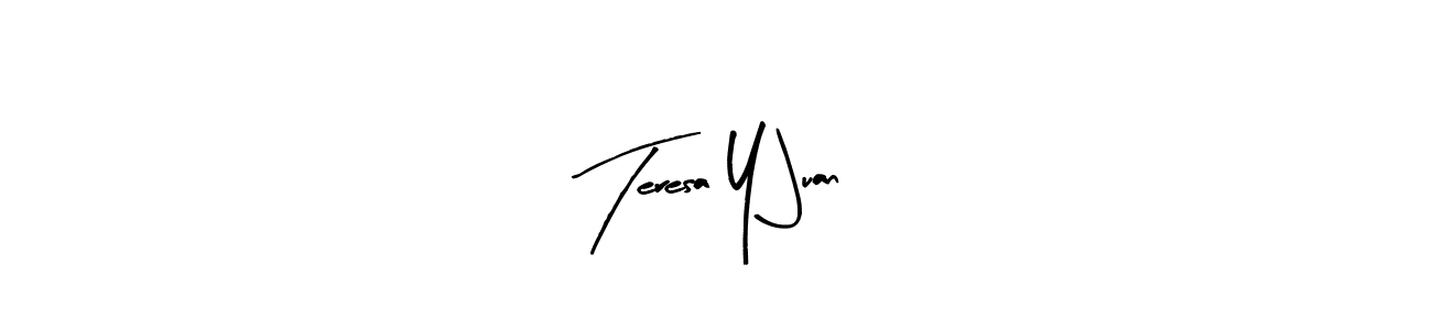 Use a signature maker to create a handwritten signature online. With this signature software, you can design (Arty Signature) your own signature for name Teresa Y Juan. Teresa Y Juan signature style 8 images and pictures png