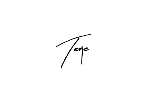 Also You can easily find your signature by using the search form. We will create Terje name handwritten signature images for you free of cost using Arty Signature sign style. Terje signature style 8 images and pictures png