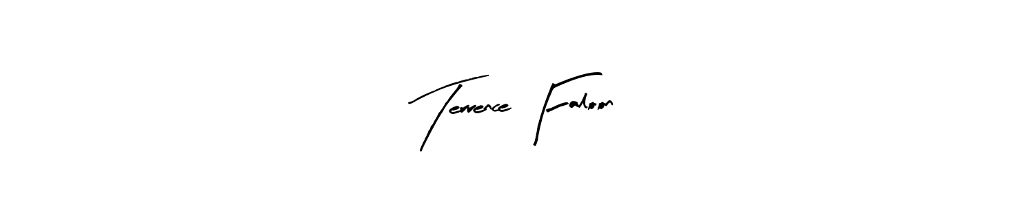 Similarly Arty Signature is the best handwritten signature design. Signature creator online .You can use it as an online autograph creator for name Terrence Faloon. Terrence Faloon signature style 8 images and pictures png