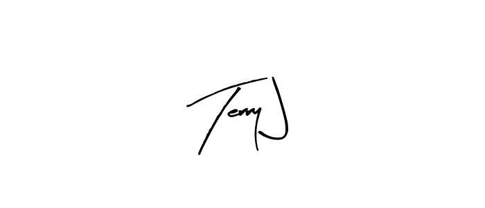 Make a beautiful signature design for name Terry J. With this signature (Arty Signature) style, you can create a handwritten signature for free. Terry J signature style 8 images and pictures png