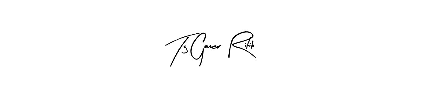 Create a beautiful signature design for name Tg Gamer Ritik. With this signature (Arty Signature) fonts, you can make a handwritten signature for free. Tg Gamer Ritik signature style 8 images and pictures png