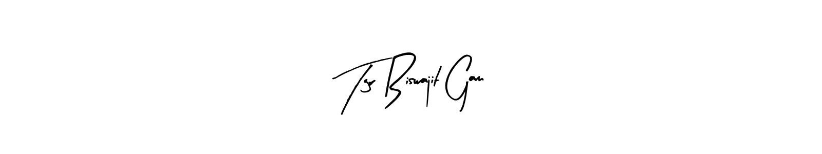Use a signature maker to create a handwritten signature online. With this signature software, you can design (Arty Signature) your own signature for name Tgr Biswajit Gam. Tgr Biswajit Gam signature style 8 images and pictures png