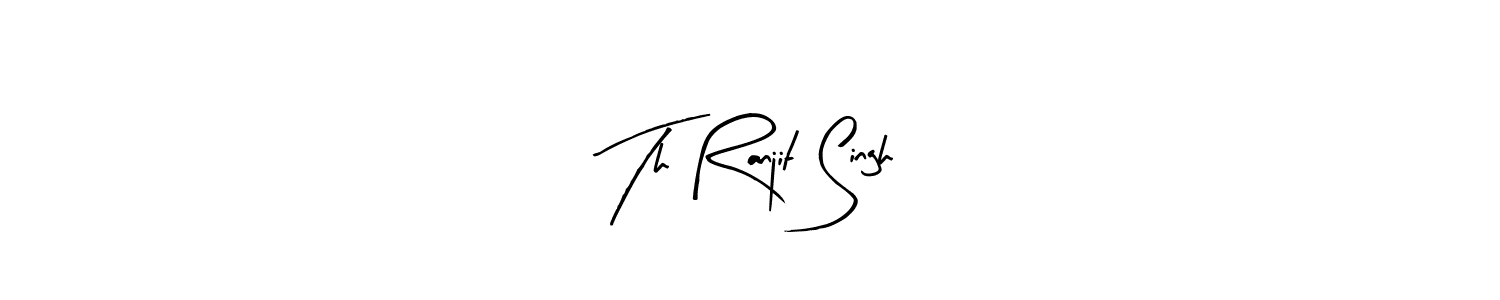 Create a beautiful signature design for name Th Ranjit Singh. With this signature (Arty Signature) fonts, you can make a handwritten signature for free. Th Ranjit Singh signature style 8 images and pictures png