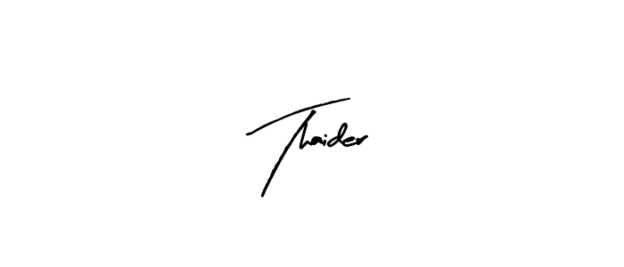 Similarly Arty Signature is the best handwritten signature design. Signature creator online .You can use it as an online autograph creator for name Thaider. Thaider signature style 8 images and pictures png