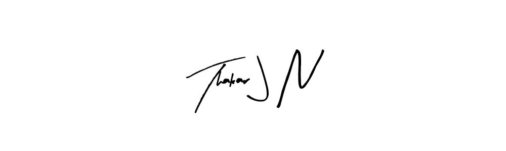 How to Draw Thakar J N signature style? Arty Signature is a latest design signature styles for name Thakar J N. Thakar J N signature style 8 images and pictures png