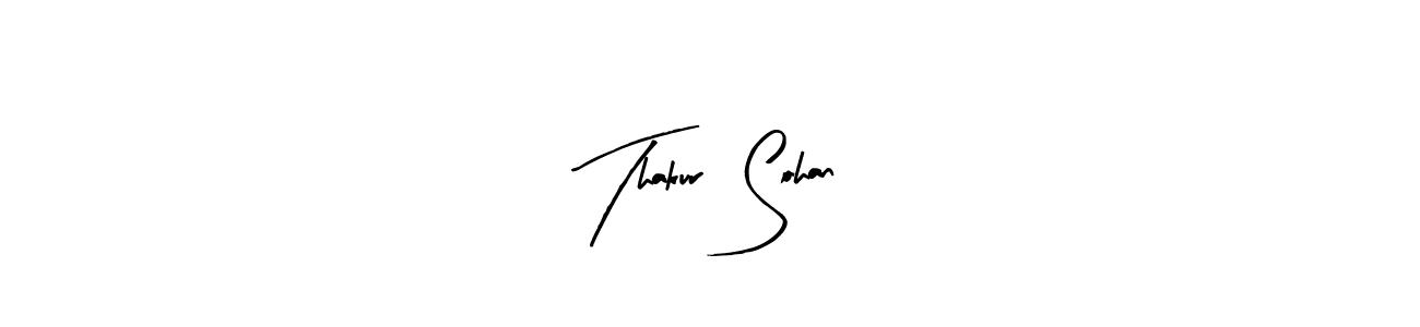 Use a signature maker to create a handwritten signature online. With this signature software, you can design (Arty Signature) your own signature for name Thakur  Sohan. Thakur  Sohan signature style 8 images and pictures png