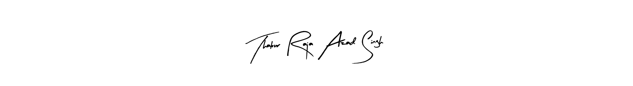 Make a beautiful signature design for name Thakur Raja Azad Singh. With this signature (Arty Signature) style, you can create a handwritten signature for free. Thakur Raja Azad Singh signature style 8 images and pictures png