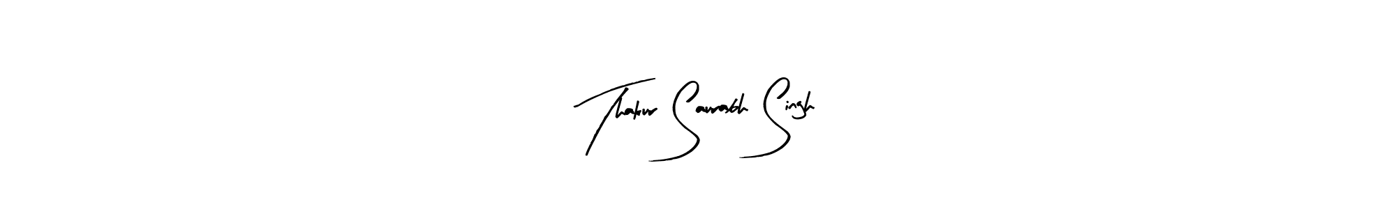 How to make Thakur Saurabh Singh name signature. Use Arty Signature style for creating short signs online. This is the latest handwritten sign. Thakur Saurabh Singh signature style 8 images and pictures png