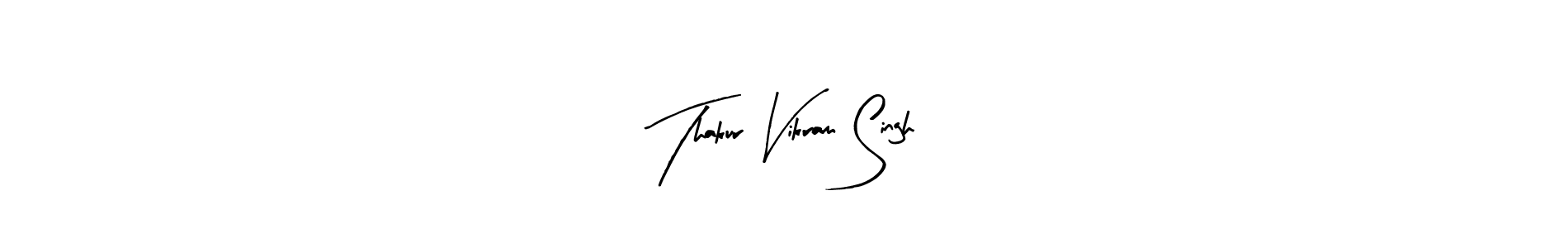 The best way (Arty Signature) to make a short signature is to pick only two or three words in your name. The name Thakur Vikram Singh include a total of six letters. For converting this name. Thakur Vikram Singh signature style 8 images and pictures png