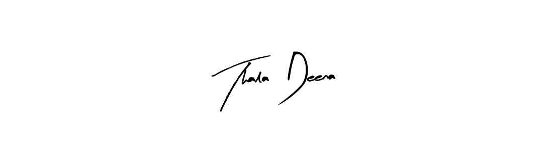 Design your own signature with our free online signature maker. With this signature software, you can create a handwritten (Arty Signature) signature for name Thala Deena. Thala Deena signature style 8 images and pictures png