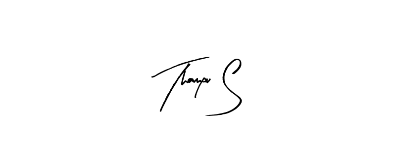 Create a beautiful signature design for name Thampu S. With this signature (Arty Signature) fonts, you can make a handwritten signature for free. Thampu S signature style 8 images and pictures png