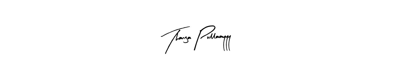Similarly Arty Signature is the best handwritten signature design. Signature creator online .You can use it as an online autograph creator for name Thanga Pullaayyy. Thanga Pullaayyy signature style 8 images and pictures png
