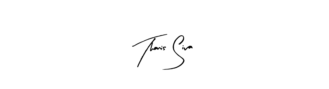 Make a beautiful signature design for name Thanis Siva. Use this online signature maker to create a handwritten signature for free. Thanis Siva signature style 8 images and pictures png