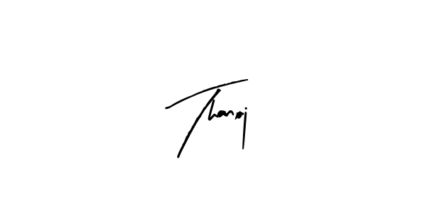 Arty Signature is a professional signature style that is perfect for those who want to add a touch of class to their signature. It is also a great choice for those who want to make their signature more unique. Get Thanoj name to fancy signature for free. Thanoj signature style 8 images and pictures png
