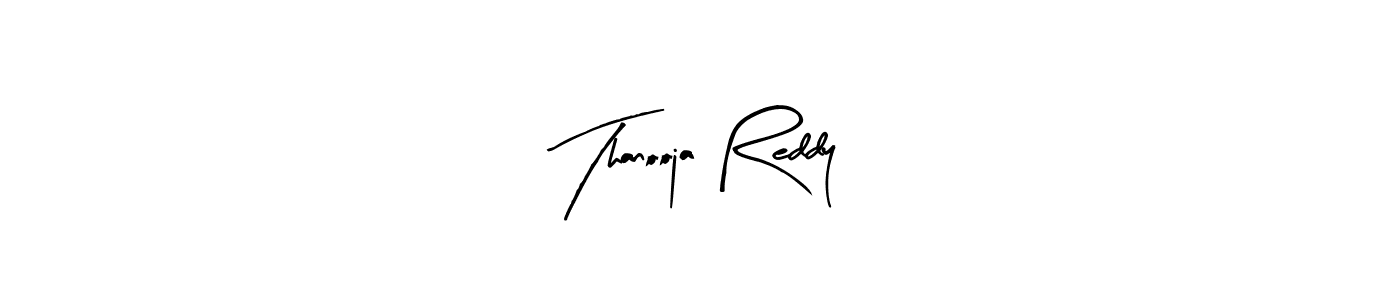 Design your own signature with our free online signature maker. With this signature software, you can create a handwritten (Arty Signature) signature for name Thanooja Reddy. Thanooja Reddy signature style 8 images and pictures png