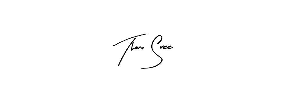 Design your own signature with our free online signature maker. With this signature software, you can create a handwritten (Arty Signature) signature for name Thanu Sree. Thanu Sree signature style 8 images and pictures png