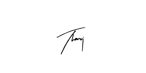 Make a beautiful signature design for name Thanuj. Use this online signature maker to create a handwritten signature for free. Thanuj signature style 8 images and pictures png