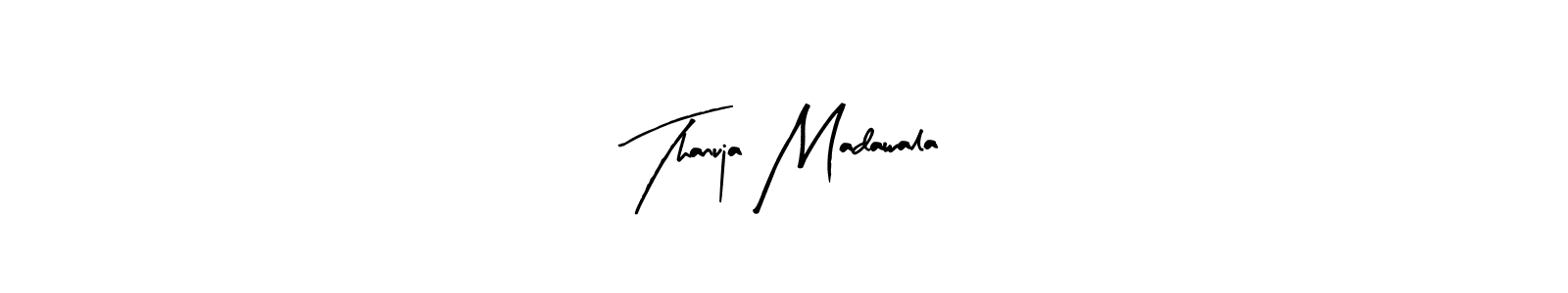 Create a beautiful signature design for name Thanuja Madawala. With this signature (Arty Signature) fonts, you can make a handwritten signature for free. Thanuja Madawala signature style 8 images and pictures png