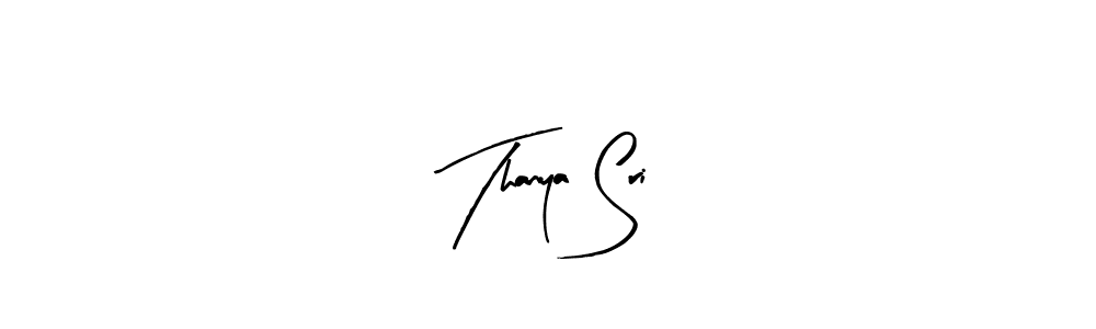 if you are searching for the best signature style for your name Thanya Sri. so please give up your signature search. here we have designed multiple signature styles  using Arty Signature. Thanya Sri signature style 8 images and pictures png