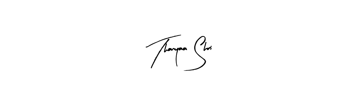 if you are searching for the best signature style for your name Thanyaa Shri. so please give up your signature search. here we have designed multiple signature styles  using Arty Signature. Thanyaa Shri signature style 8 images and pictures png