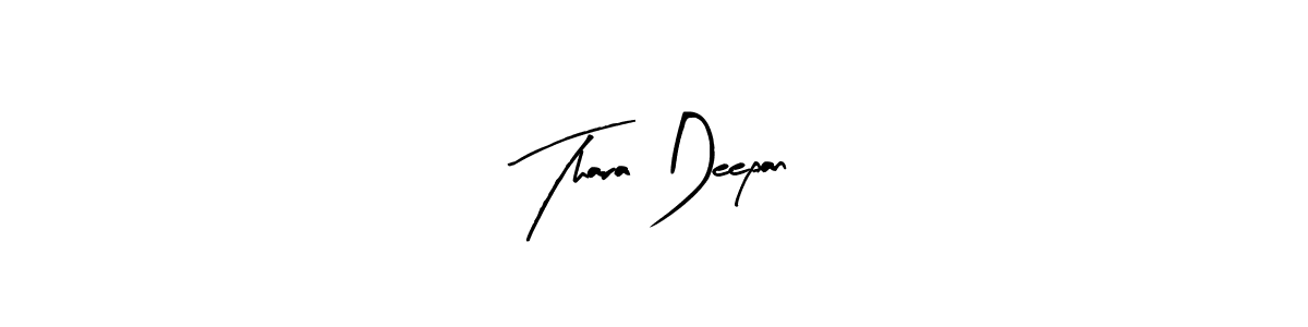 Make a beautiful signature design for name Thara Deepan. With this signature (Arty Signature) style, you can create a handwritten signature for free. Thara Deepan signature style 8 images and pictures png