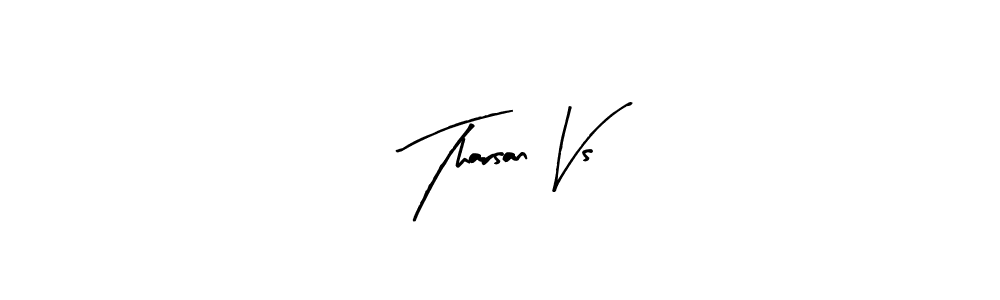 if you are searching for the best signature style for your name Tharsan Vs. so please give up your signature search. here we have designed multiple signature styles  using Arty Signature. Tharsan Vs signature style 8 images and pictures png
